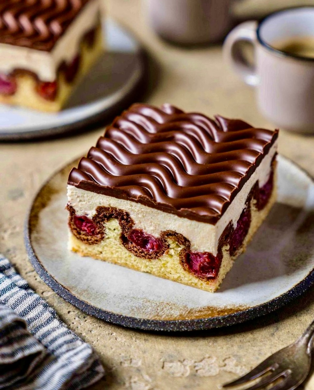 Chocolate – Cherry Bliss: Unveiling the perfect secrets of German Donauwelle Kuchen (Cake)